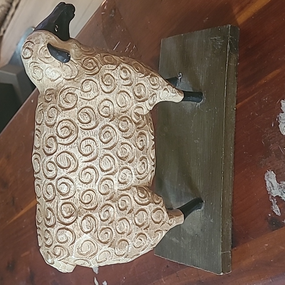Sheep Wooden carved Decor